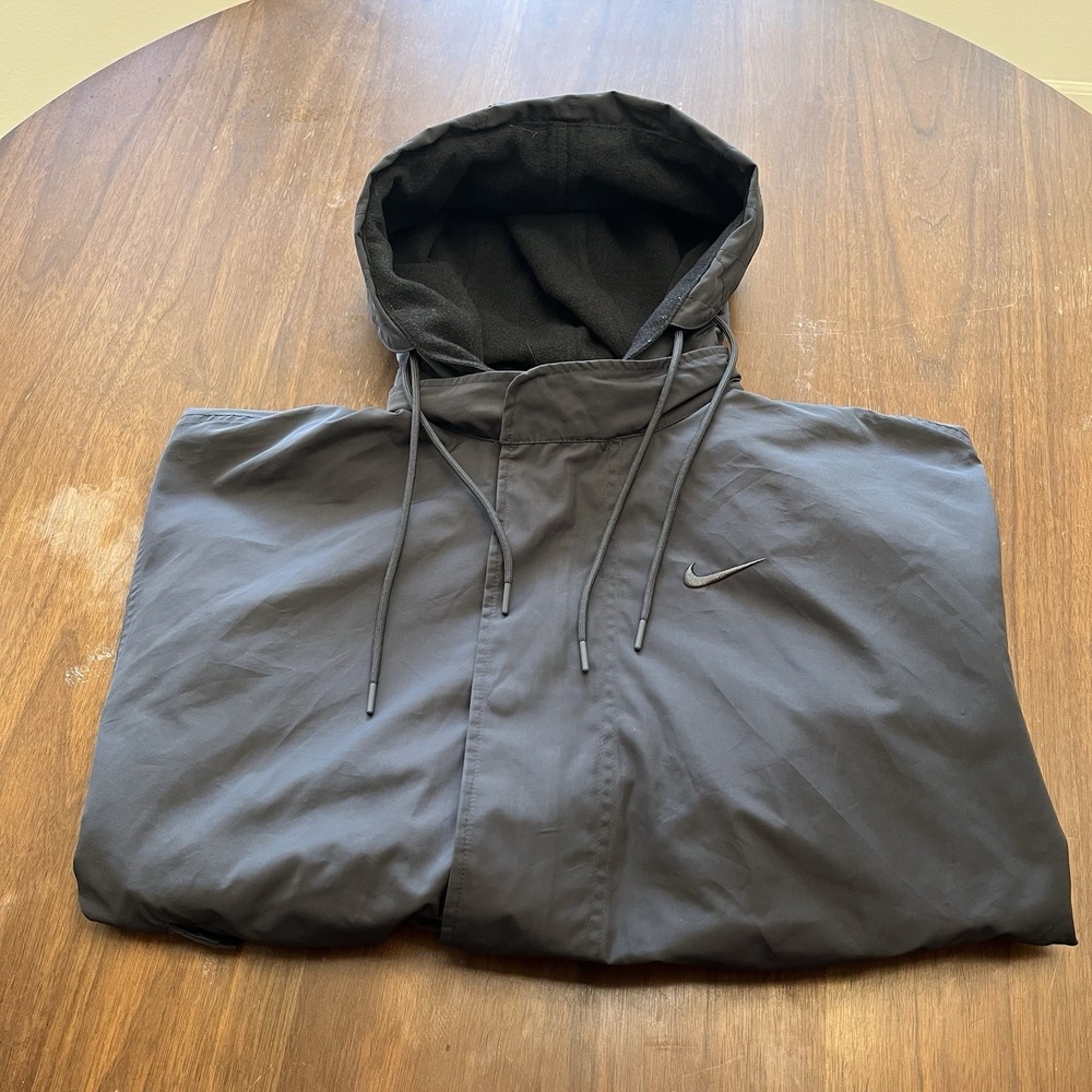 Nike Jacket Parka Mens M 3 In 1 Smoke Grey Therma Fit Removable Hood DQ4928